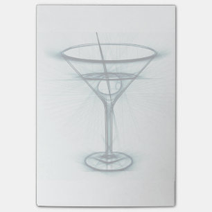 Martini Glass Sketch Post-it Notes