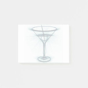 Martini Glass Sketch Post-it Notes