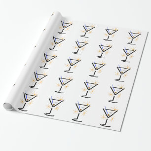 Martini Glass Wrapping Paper