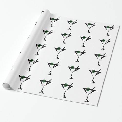 Martini Glass Wrapping Paper