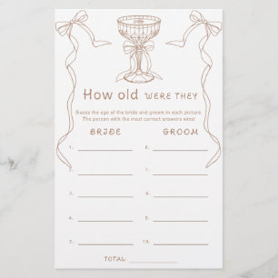 Martini Hand Drawn Bow How old were they