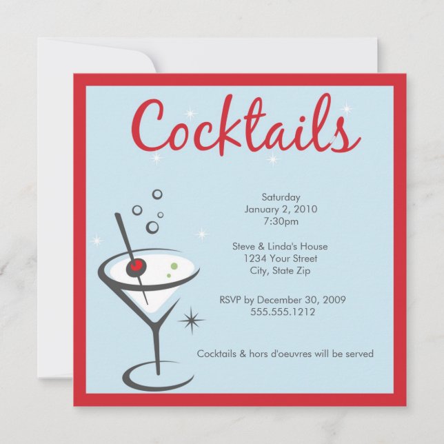martini invitation (Front)