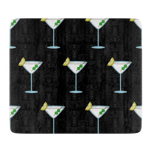 Martini Lovers Cocktail Glass Bartender Alcohol Cutting Board
