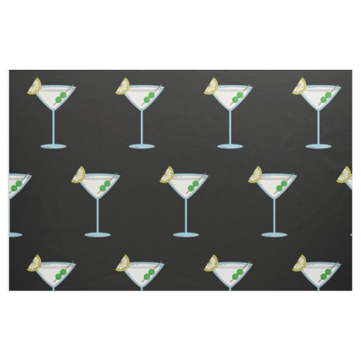 Martini Lovers Cocktail Glass Bartender Alcohol Fabric