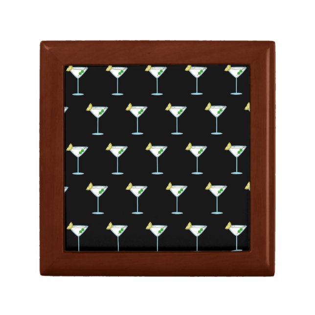 Martini Lovers Cocktail Glass Bartender Alcohol Gift Box (Front)
