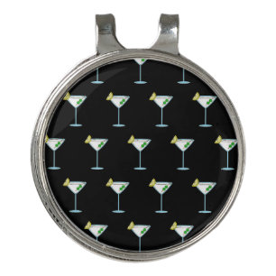 Martini Lovers Cocktail Glass Bartender Alcohol Golf Hat Clip