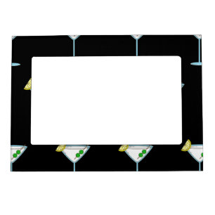 Martini Lovers Cocktail Glass Bartender Alcohol Magnetic Frame
