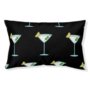 Martini Lovers Cocktail Glass Bartender Alcohol Pet Bed