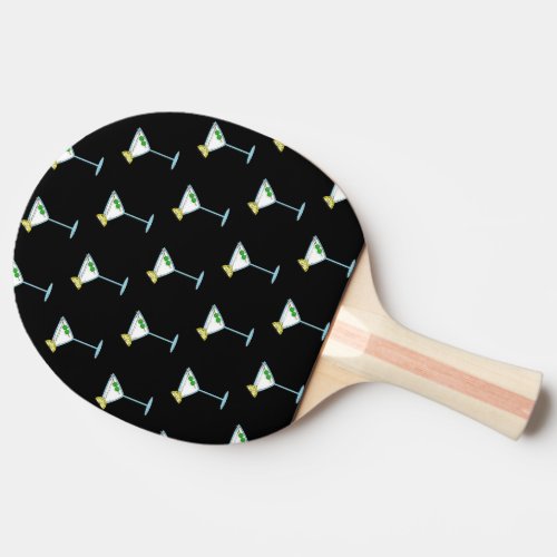 Martini Lovers Cocktail Glass Bartender Alcohol Ping Pong Paddle
