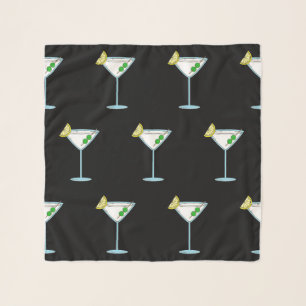 Martini Lovers Cocktail Glass Bartender Alcohol Scarf