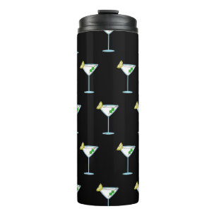 Martini Lovers Cocktail Glass Bartender Alcohol Thermal Tumbler