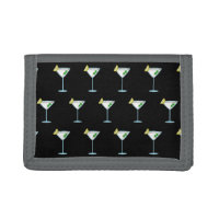 Martini Leather Card Holder Wallet Handmade Martini Cocktail 