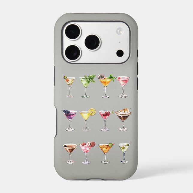 Martini Madness Iphone Case (Back)