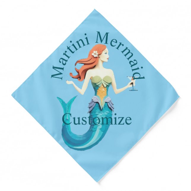 Martini Mermaid Thunder_Cove Bandana (Front)