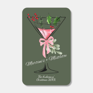 Martini + Mistletoe Holiday Party Matchboxes