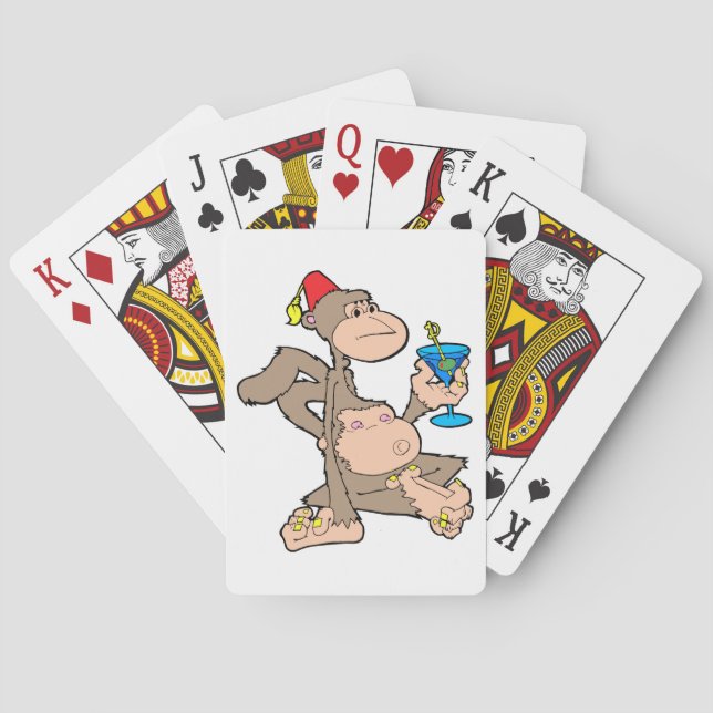 Martini Monkey Poker Cards (Back)