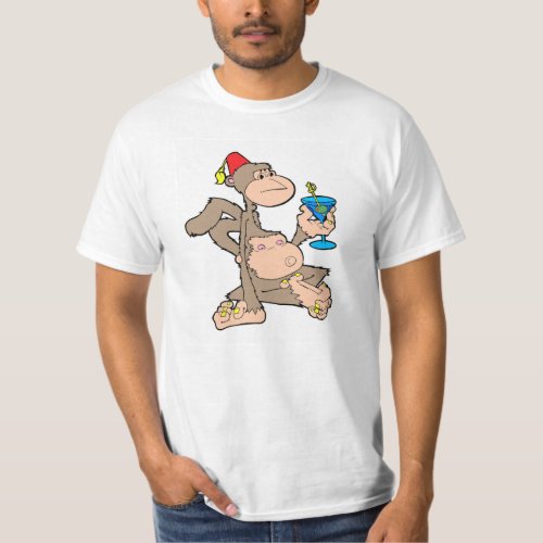 Martini Monkey T_Shirt