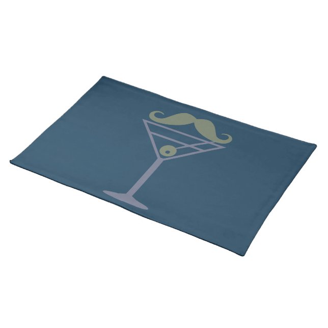 Martini Moustache custom placemats (On Table)