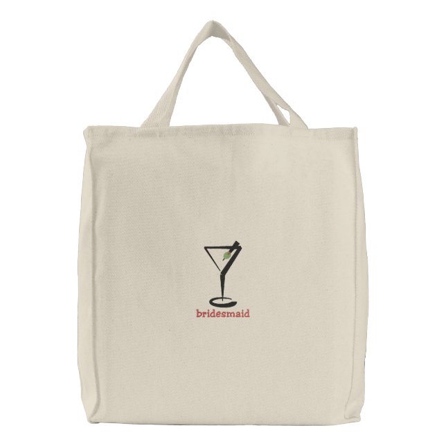 Martini Personalized Embroidered Bag (Front)