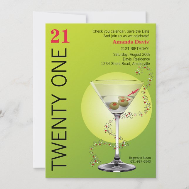 Martini Please Invitation (Front)