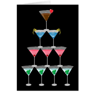 Martini Pyramid Cards