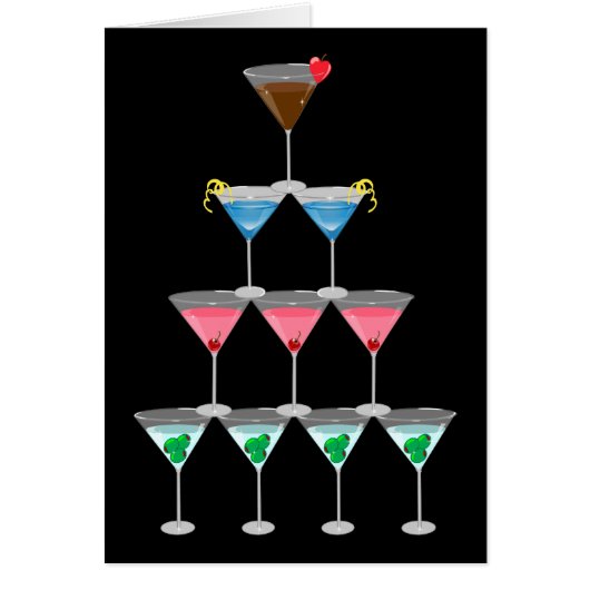 Martini Pyramid Cards (Front)