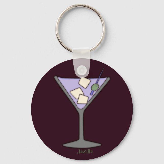 Martini, Quick! Keychain (Front)