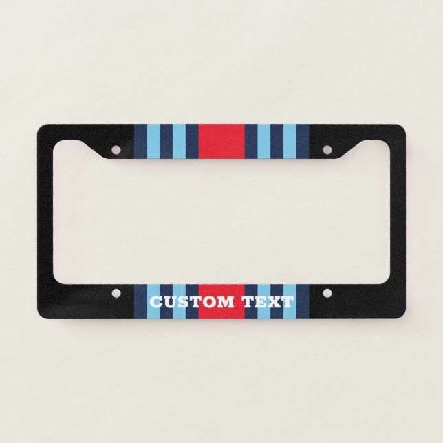 Martini Racing Stripe License Plate Frame (Front)