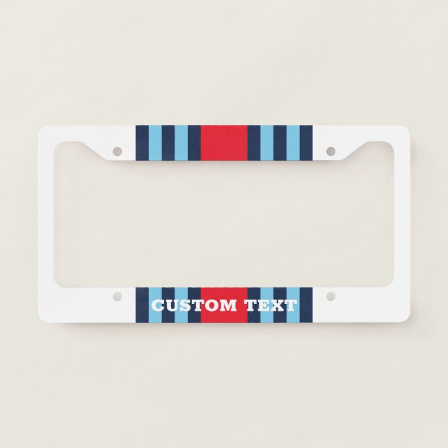 Martini Racing Stripe License Plate Frame 2 (Front)