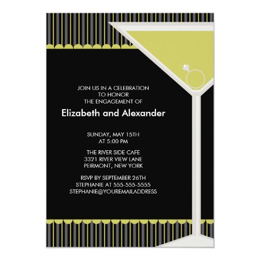 Cocktail Engagement Party Invitations 9