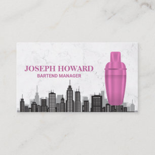 Martini Shaker City Business Card