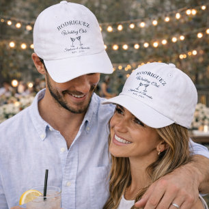 Martini Social Club Custom Wedding Merch Station Hat