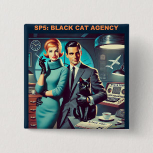 Martini Space Travel Poster SP5: Black Cat Agency Button