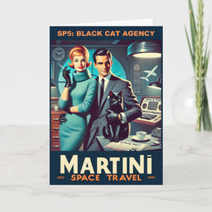 Martini Space Travel Poster SP5: Black Cat Agency Card