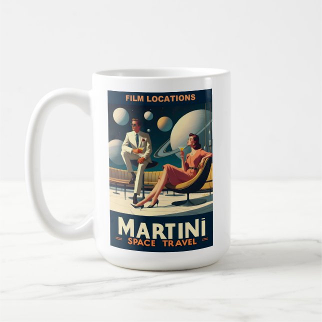 Martini Space Travel Posters Film Locations Coffee Mug (Left)