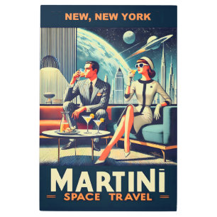 Martini Space Travel Posters New, New York