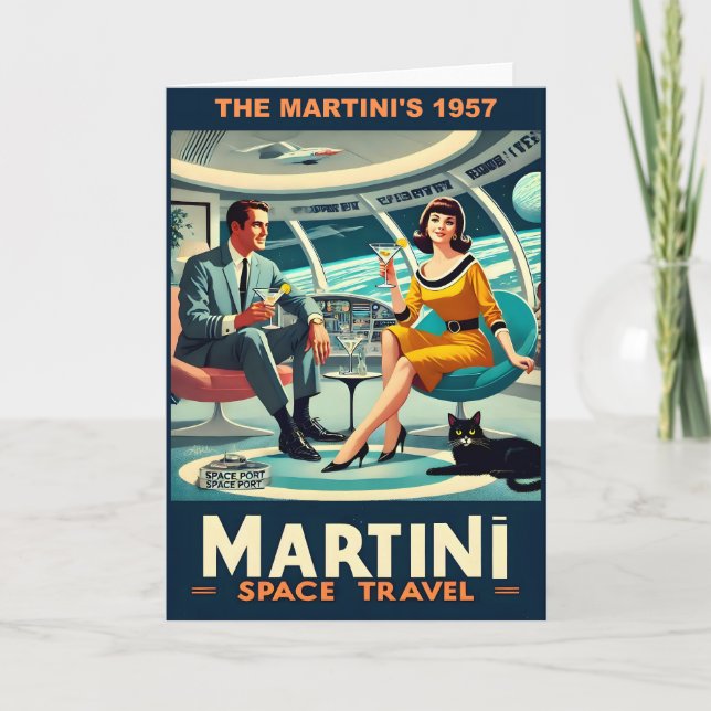 Martini Space Travel Posters The Martini's 1957 Card (Front)