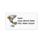 Martini Squirrel Address Label
