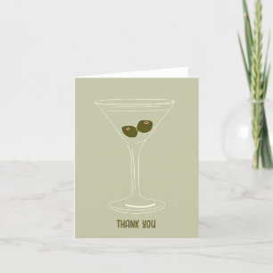 martini thank you card