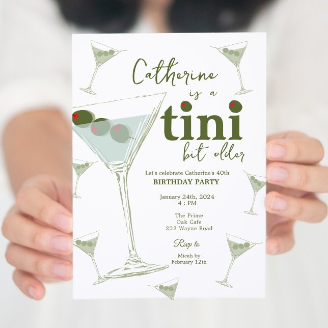 Martini Theme Party digital and printable Invitation (Creator Uploaded)
