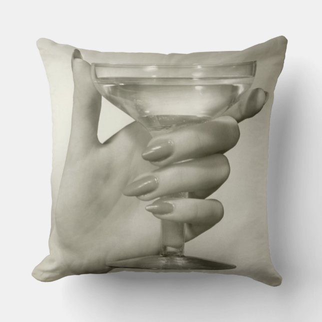 Martini Throw Pillow (Front)