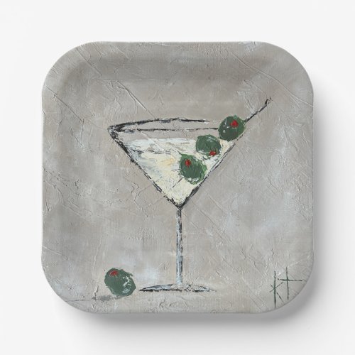 Martini Time 7 Paper Plate