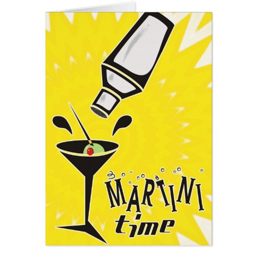 Martini Time (Blank Card / Customize) (Front)
