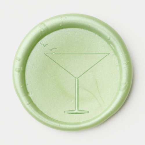 Martini Time Happy Hour Wax Seal Sticker