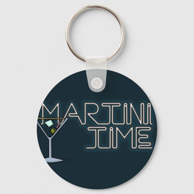 Martini Time Keychain (Front)