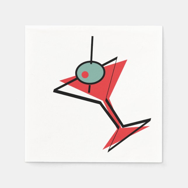 Martini Time Napkins (Front)