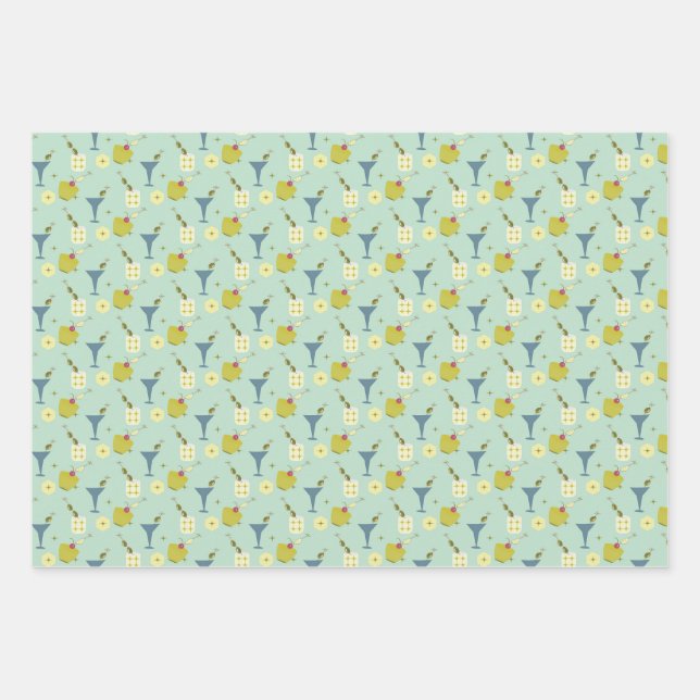 Martini Time! Wrapping Paper Sheets (Front 2)