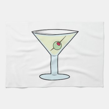 Martini Towel by Windmilldesigns at Zazzle