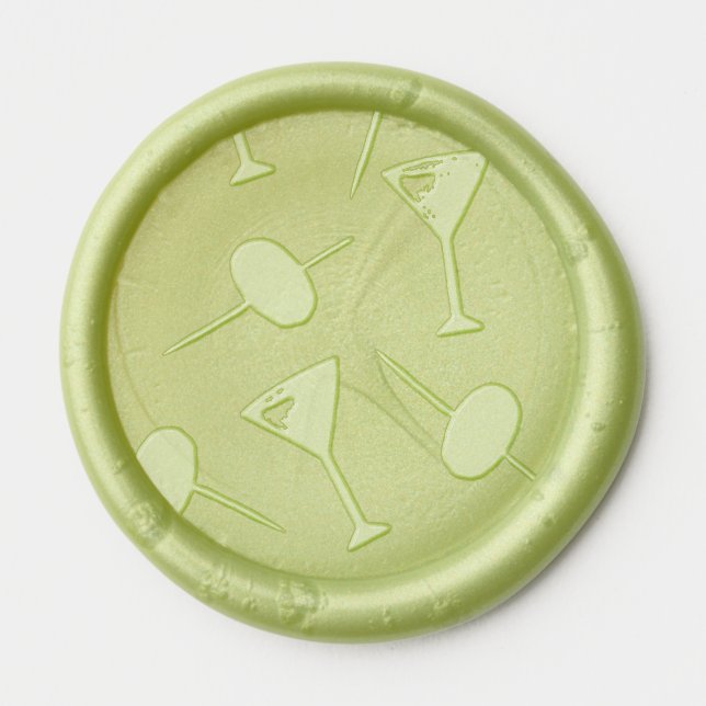 Martini Wax Seal Stickers (Front)