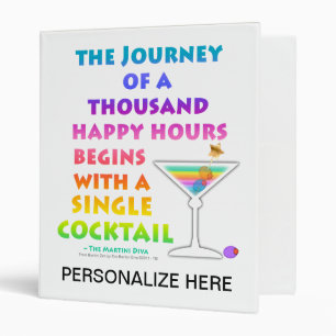 MARTINI ZEN Cocktail Recipes Binder - Journey